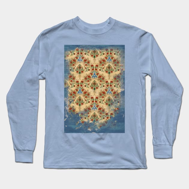 Sparrow's garden (blue version) Long Sleeve T-Shirt by grendgallery